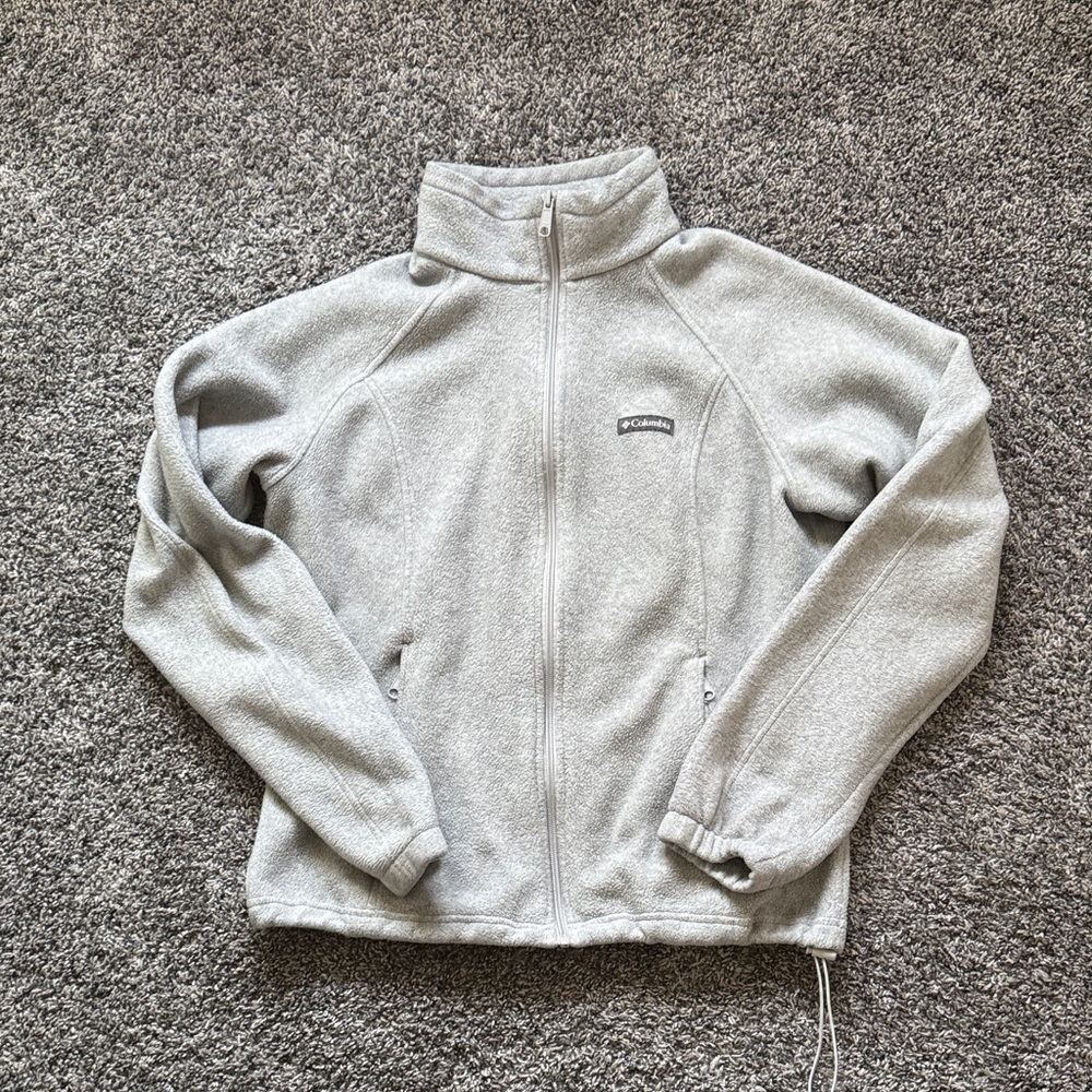 Columbia Light Gray Fleece Jacket